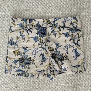 Loft blue floral Riviera shorts